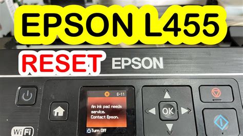 epson l455 reset