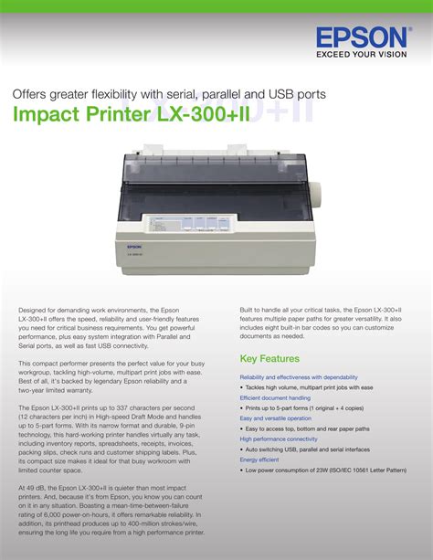 epson lx 300 ii printer manual Kindle Editon