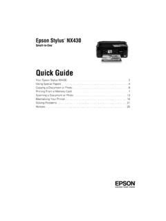 epson printer user guide nx430 Kindle Editon