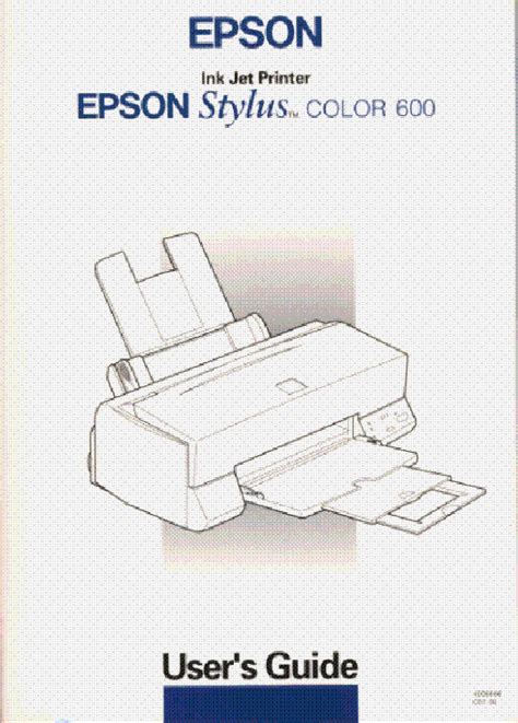 epson stylus 600 manual PDF