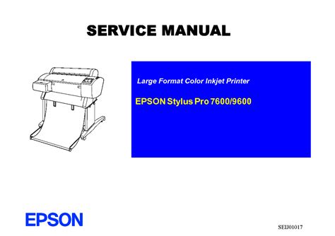 epson stylus 9600 technicians manual Epub