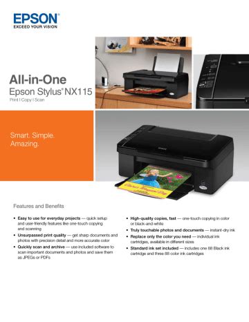 epson stylus nx115 printer manual Kindle Editon