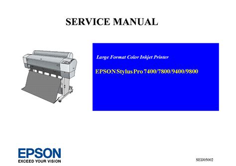 epson stylus pro 9800 service manual PDF