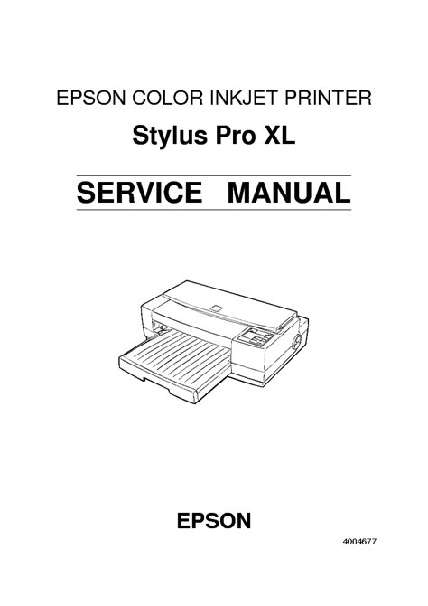 epson stylus pro xl service manual user guide Doc