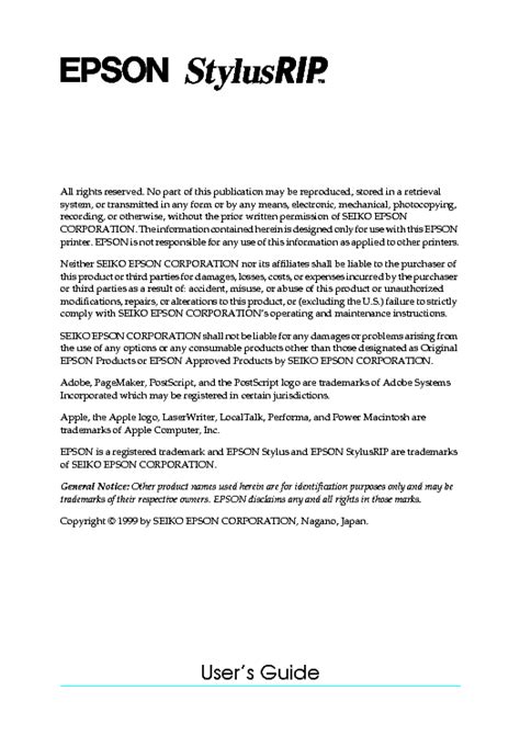 epson stylus rip 41 win users guide user guide Doc
