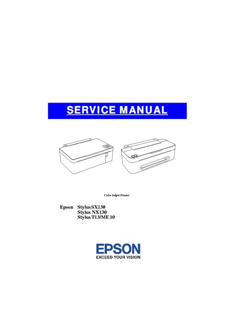 epson stylus sx130 printer manual PDF