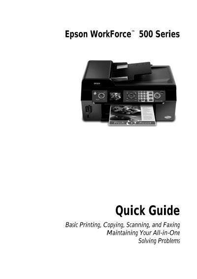 epson workforce 500 troubleshooting guide Doc