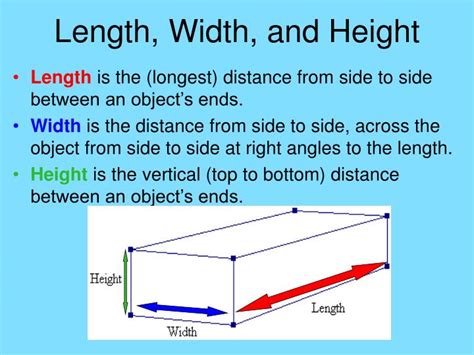 equal width and length