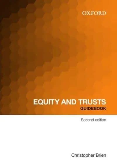 equity and trusts guidebook paperback Reader