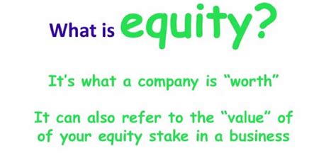 equity meaning in business