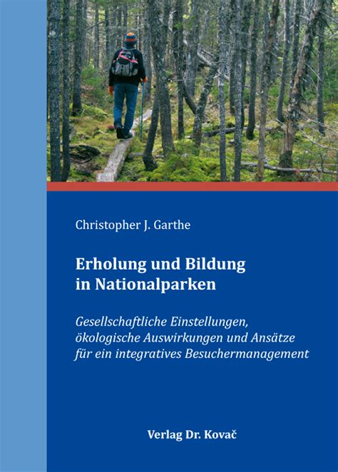 erholung bildung nationalparken gesellschaftliche besuchermanagement Kindle Editon