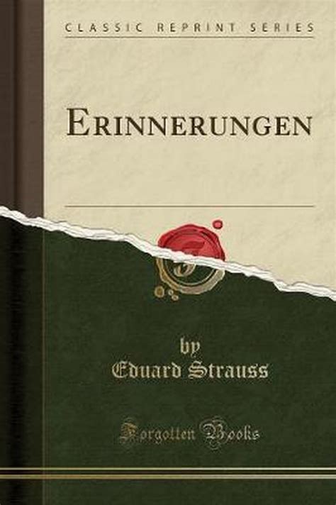 erinnerungen classic reprint german strauss Reader