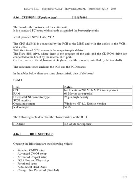 esaote technos service manual Doc