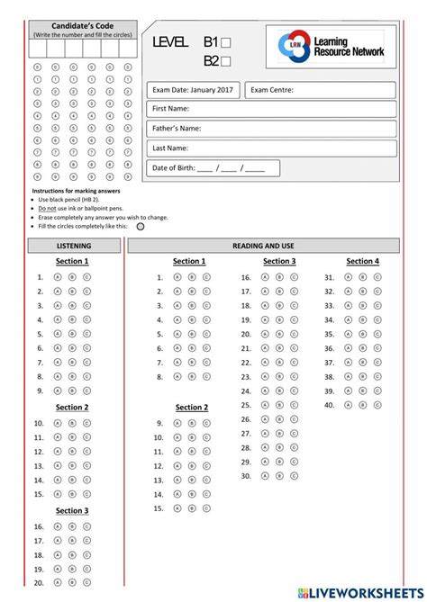 esb b2 level answer sheet Epub