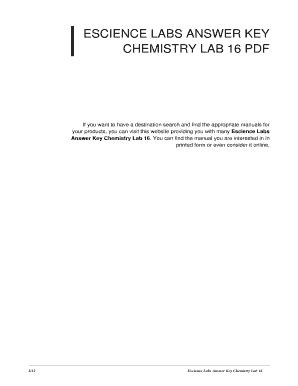 escience labs answer key chemistry lab 6 Doc