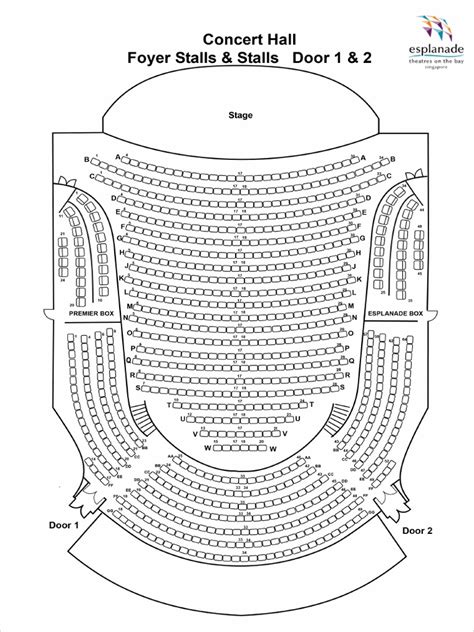 esplanade concert hall seating plan