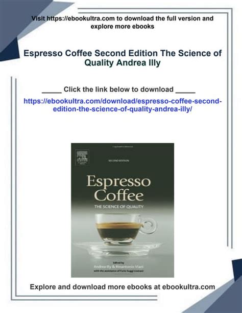 espresso coffee second edition the science of quality Doc