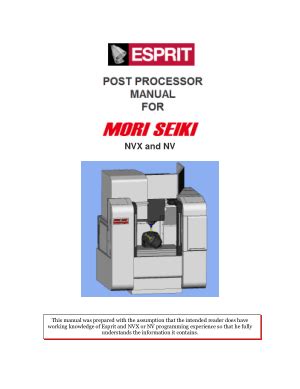 esprit post processor Ebook Doc