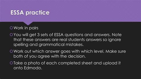 essa passage and questions practice