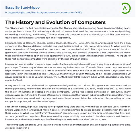 essay on the evolution of computers mobile phones and gaming devices Epub