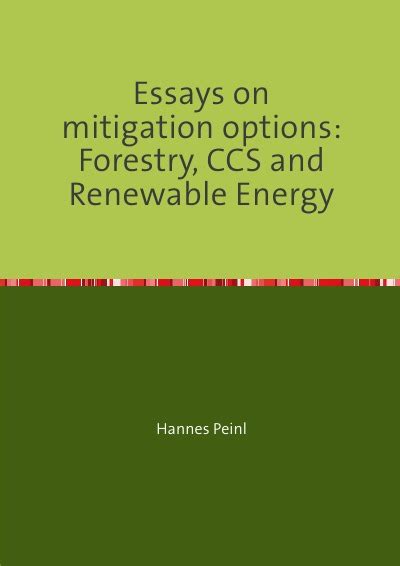 essays mitigation options forestry renewable PDF