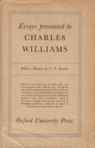 essays presented to charles williams PDF