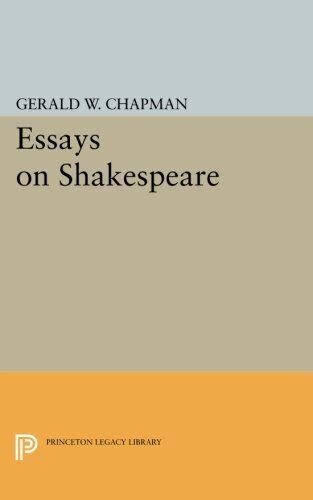 essays shakespeare princeton legacy library Reader