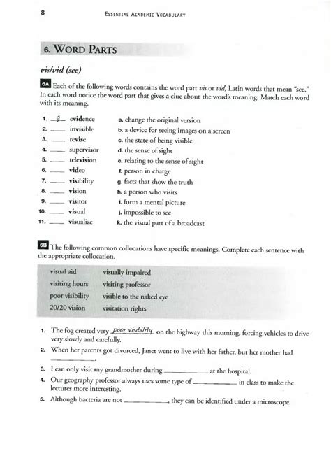 essential academic vocabulary chapter 2 Reader