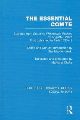 essential comte rle social theory Kindle Editon