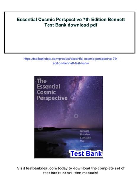 essential cosmic perspective 7th edition test bank PDF
