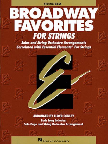 essential elements broadway favorites for strings string bass PDF