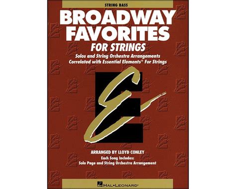 essential elements broadway favorites for strings string bass PDF