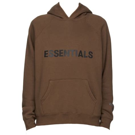 essential hoodie brown