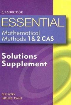 essential mathematical methods cas solutions supplement Ebook Epub