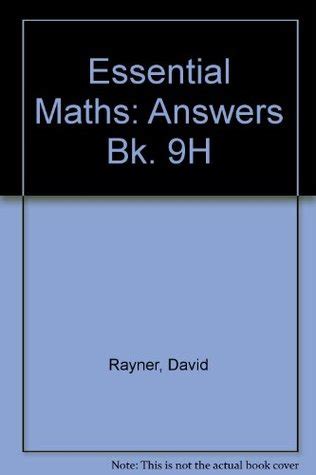 essential mathematics 9h david rayner answers Reader