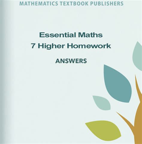 essential maths 7h answers Ebook PDF