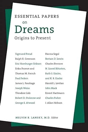 essential papers on dreams essential papers on psychoanalysis Reader