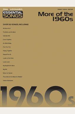 essential songs more of the 1960s hal leonard essential songs PDF