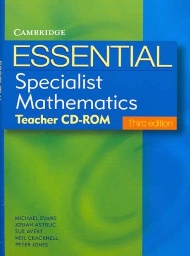 essential specialist mathematics third edition with student cd rom Reader