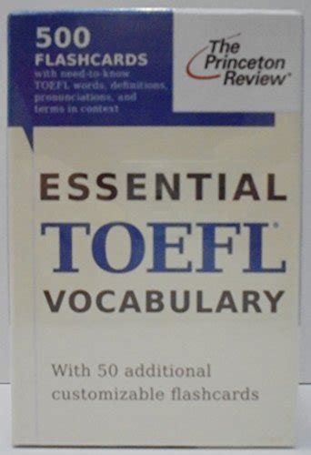 essential toefl vocabulary flashcards test preparation Epub