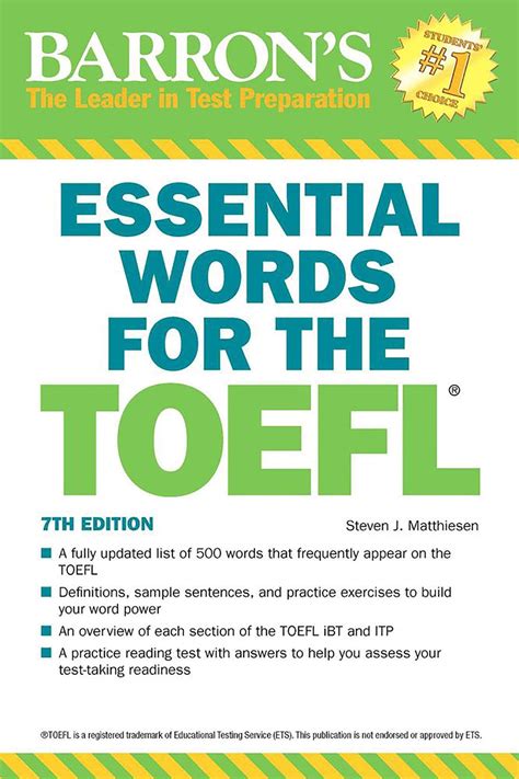 essential words for toefl edition Kindle Editon
