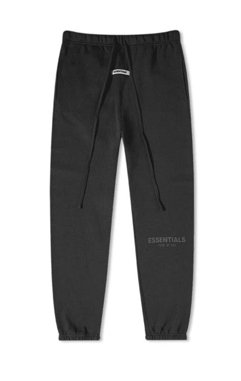 essentials black sweatpants