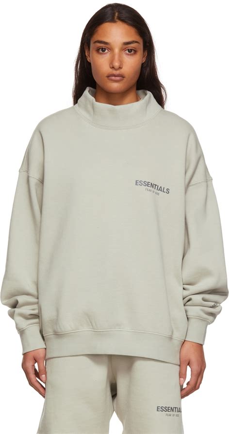 essentials mock neck sweatshirt