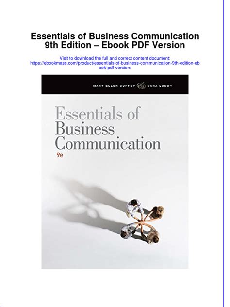 essentials of business communication 9th edition Answer Key Pdf Epub