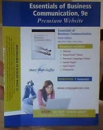 essentials of business communication 9th edition access code Reader