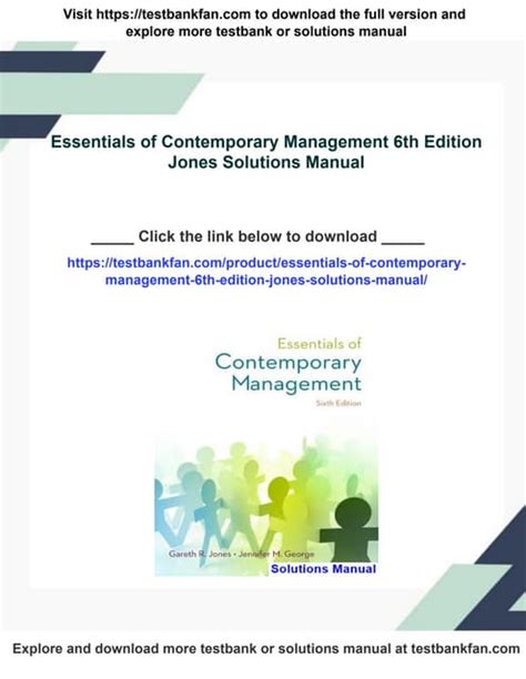 essentials of contemporary management 6th edition pdf Reader