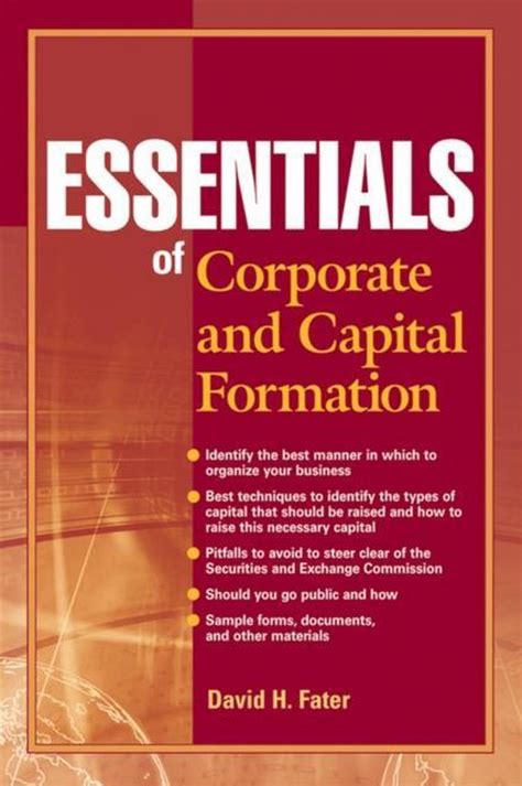 essentials of corporate and capital formation Doc