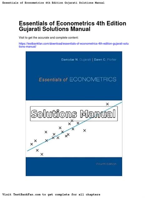 essentials of econometrics 4th edition solution manual Ebook PDF