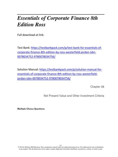 essentials of finance 8th edition Kindle Editon