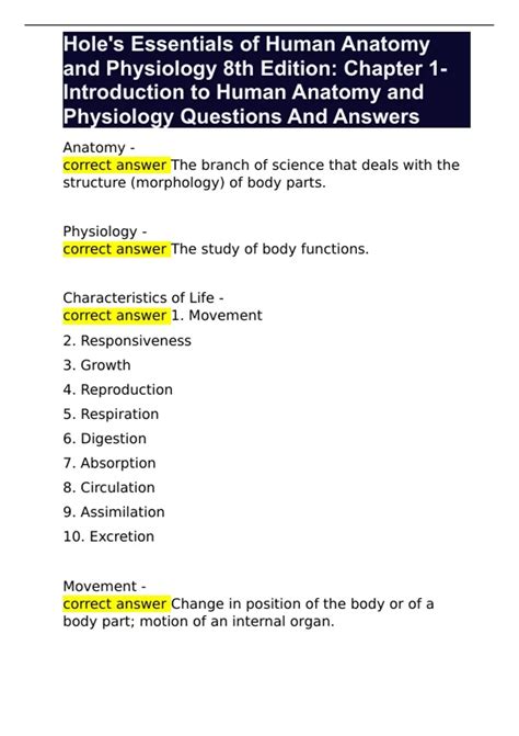 essentials of human anatomy physiology lab manual answer key Reader